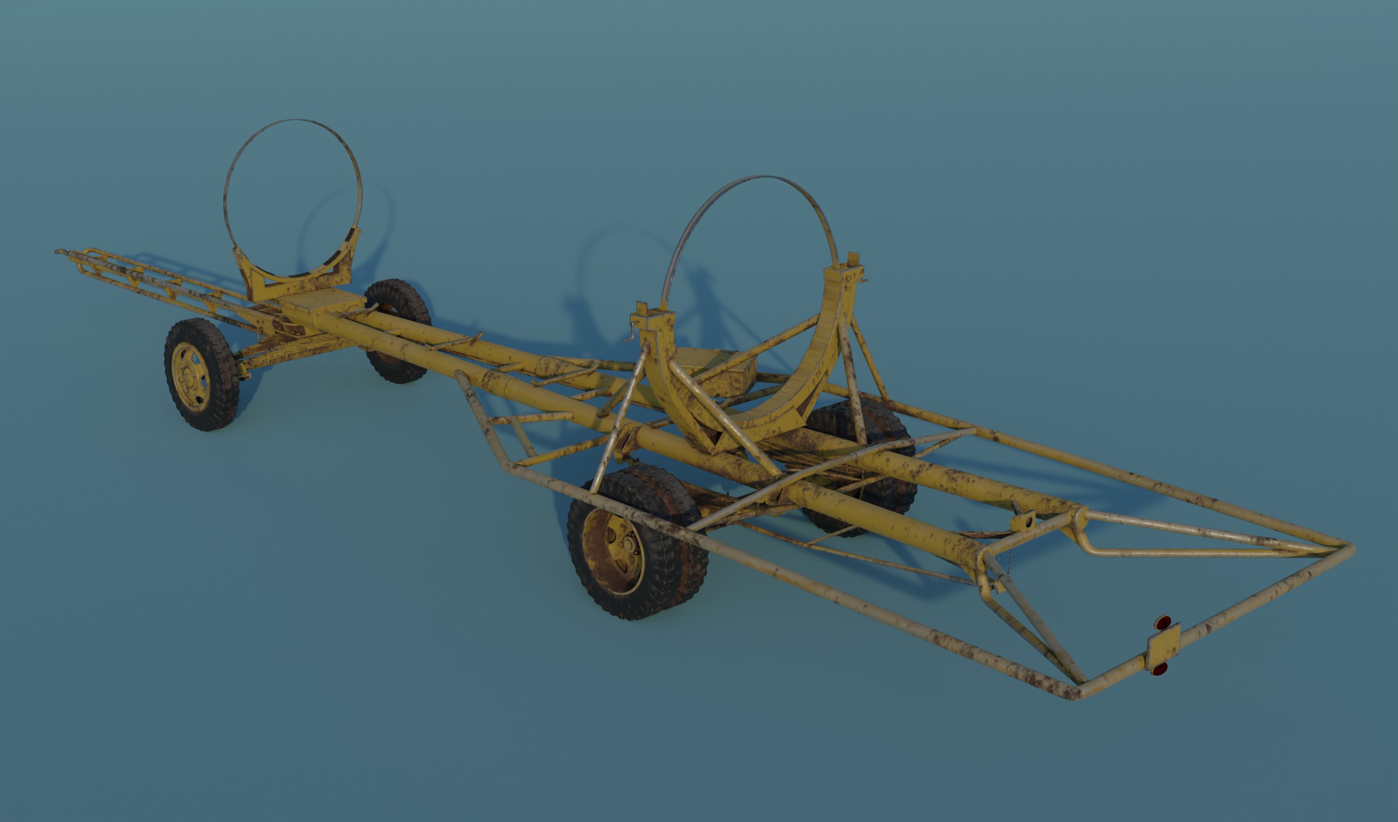 V2 Rocket (with interior), launch pad and transport trailer preview image 1