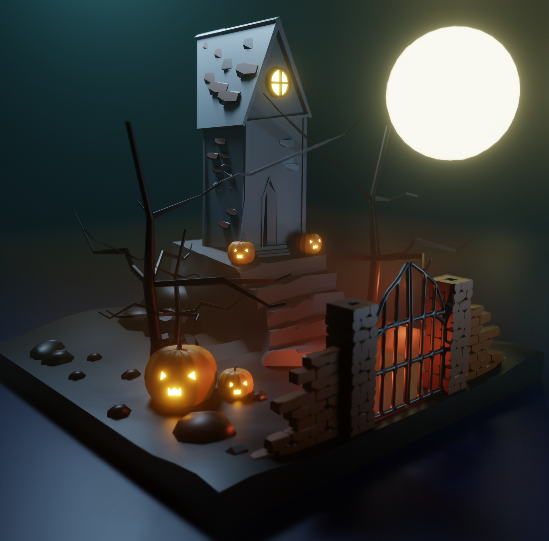 Halloween Scene preview image 1