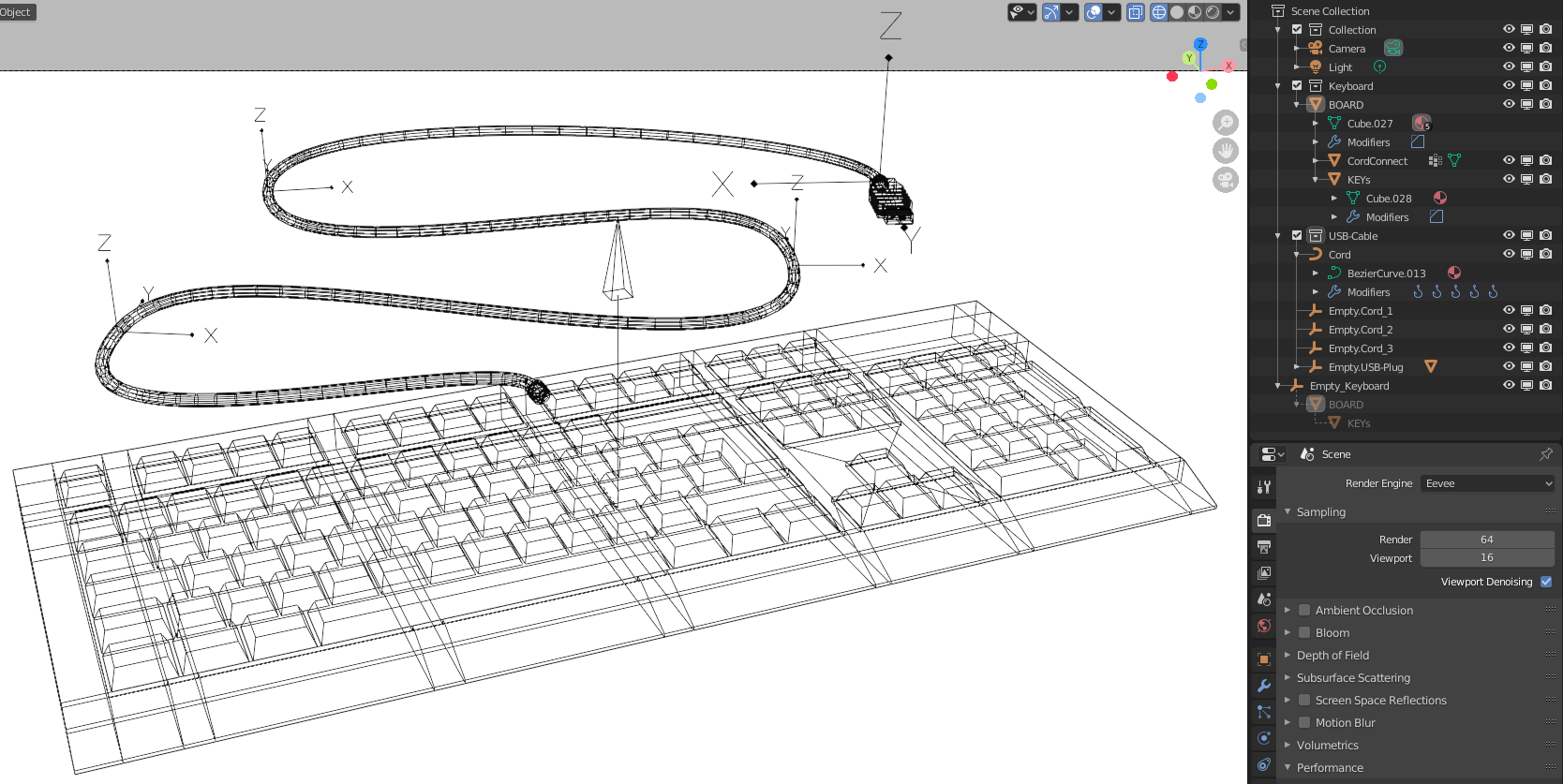 Simple Keyboard (Low Poly) preview image 3