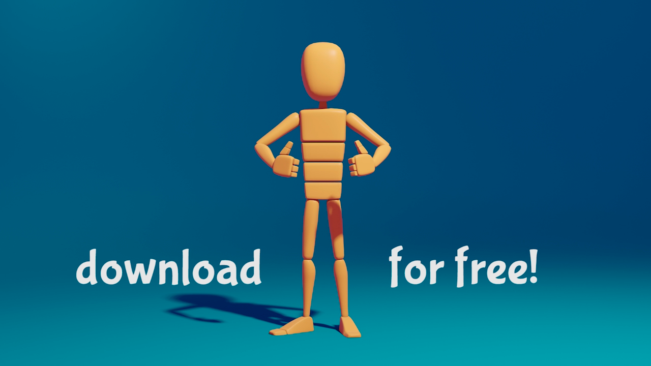 Full Body Practice Rig for Blender preview image 1