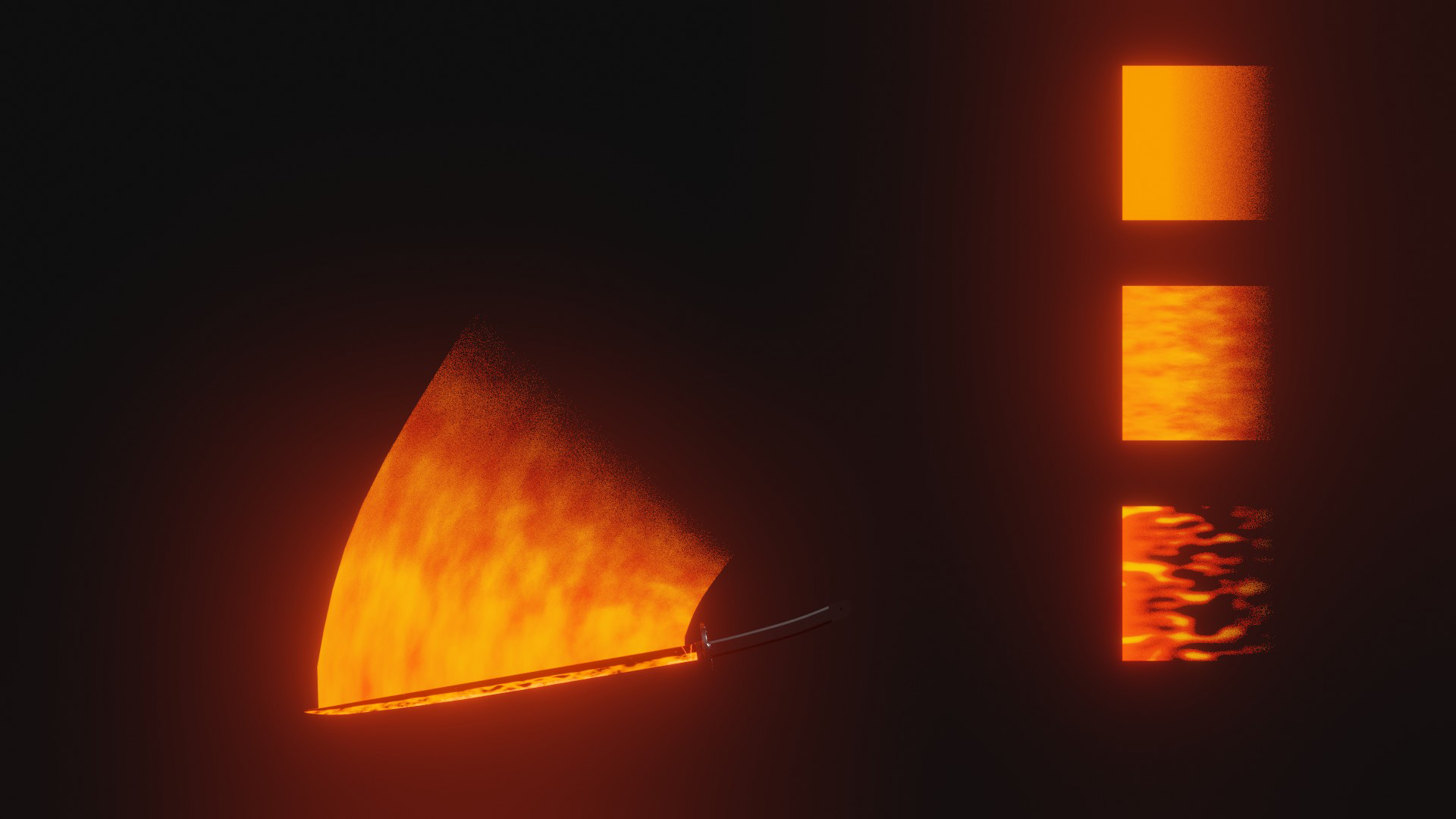 Real-time dynamic sword tail preview image 1