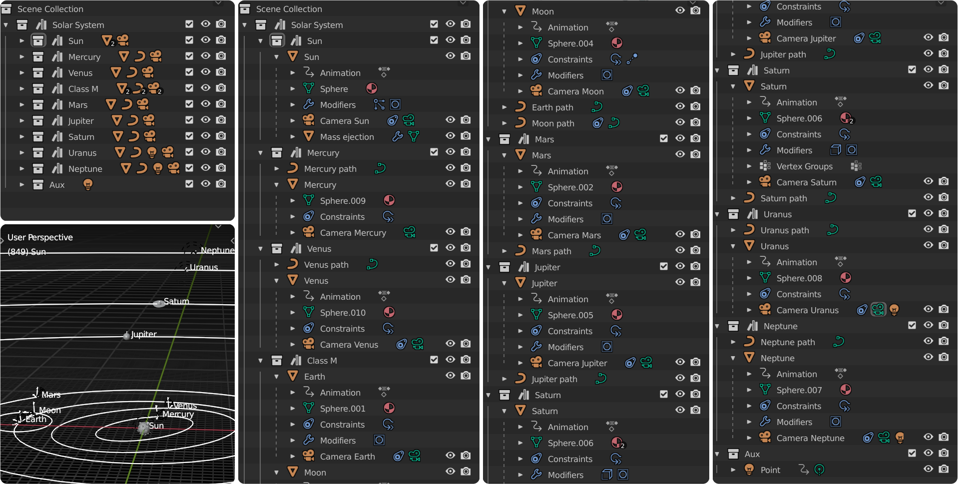 Solar system, procedural, simplified (2.93 or above) preview image 2