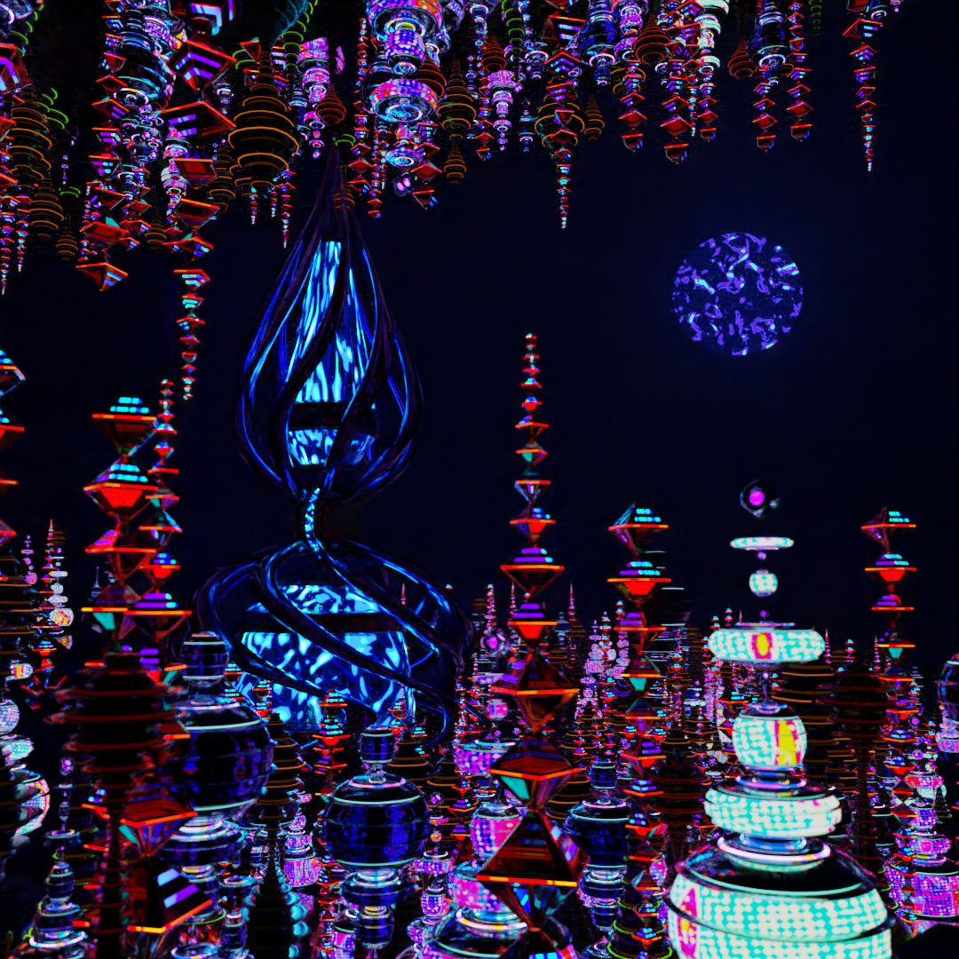 Alien / Abstract / Stylized Sci-Fi Building - with Animation + 3 color palettes preview image 4