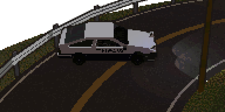"Pixel art" Initial D scene  preview image 1