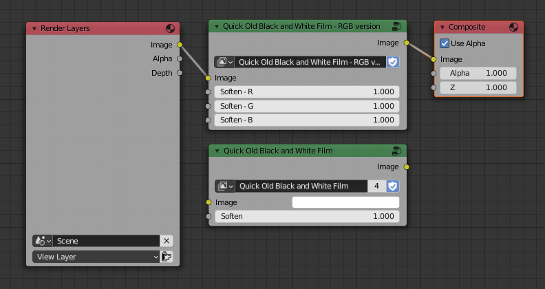 Quick Old Black and White film - Updated with RGB preview image 3