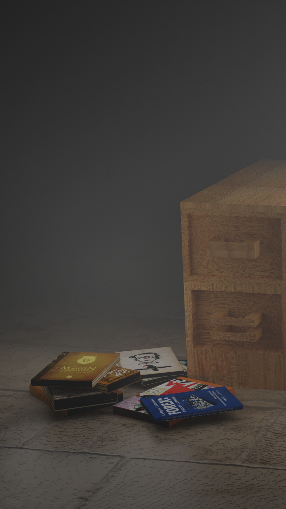 Desk with books and Beautiful lighting preview image 5