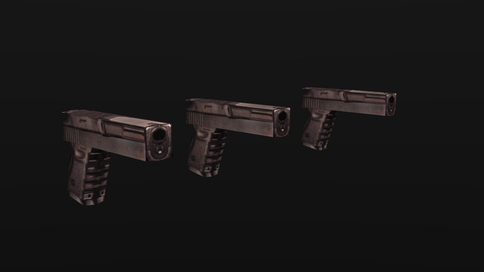 Low Poly Gun preview image 1
