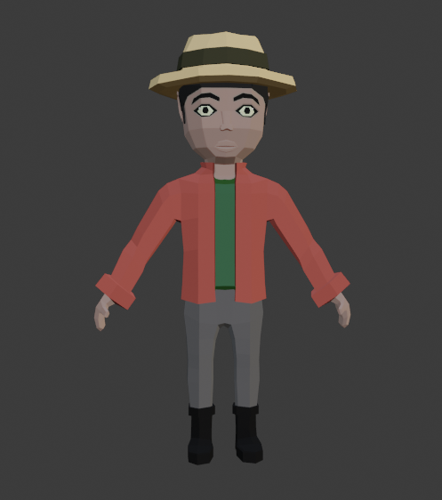 low poly snowman preview image