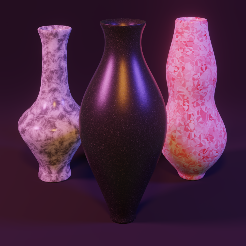 Procedural Vases Eevee & Cycles preview image 1