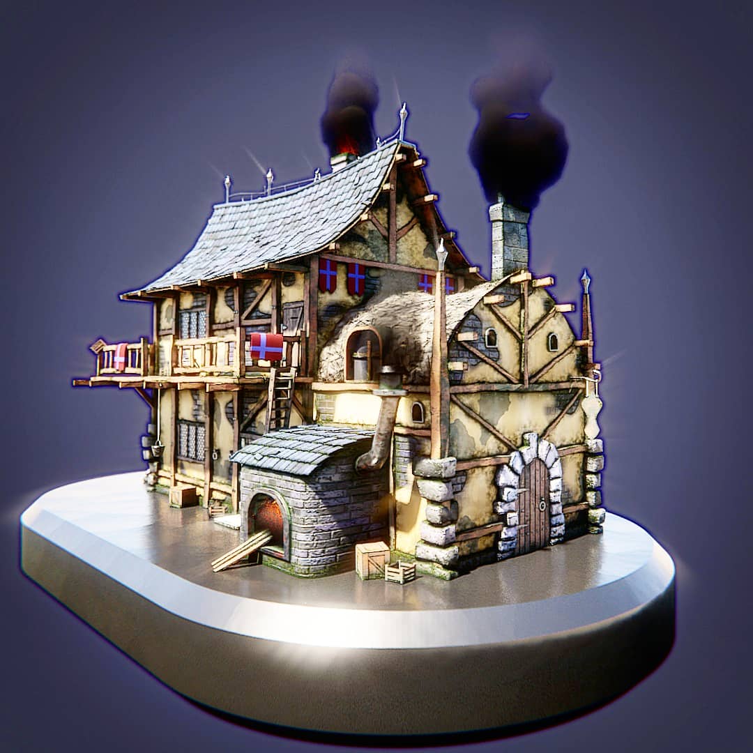 Medieval House 007 - Blacksmith preview image 4