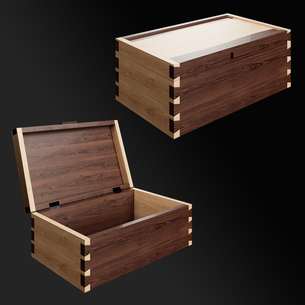 Wooden Dovetail Box preview image 1