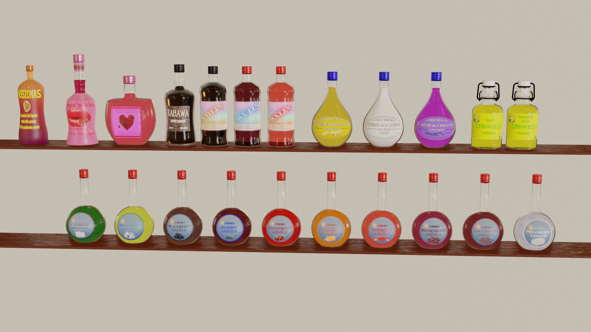 Alcohol bottles preview image 3