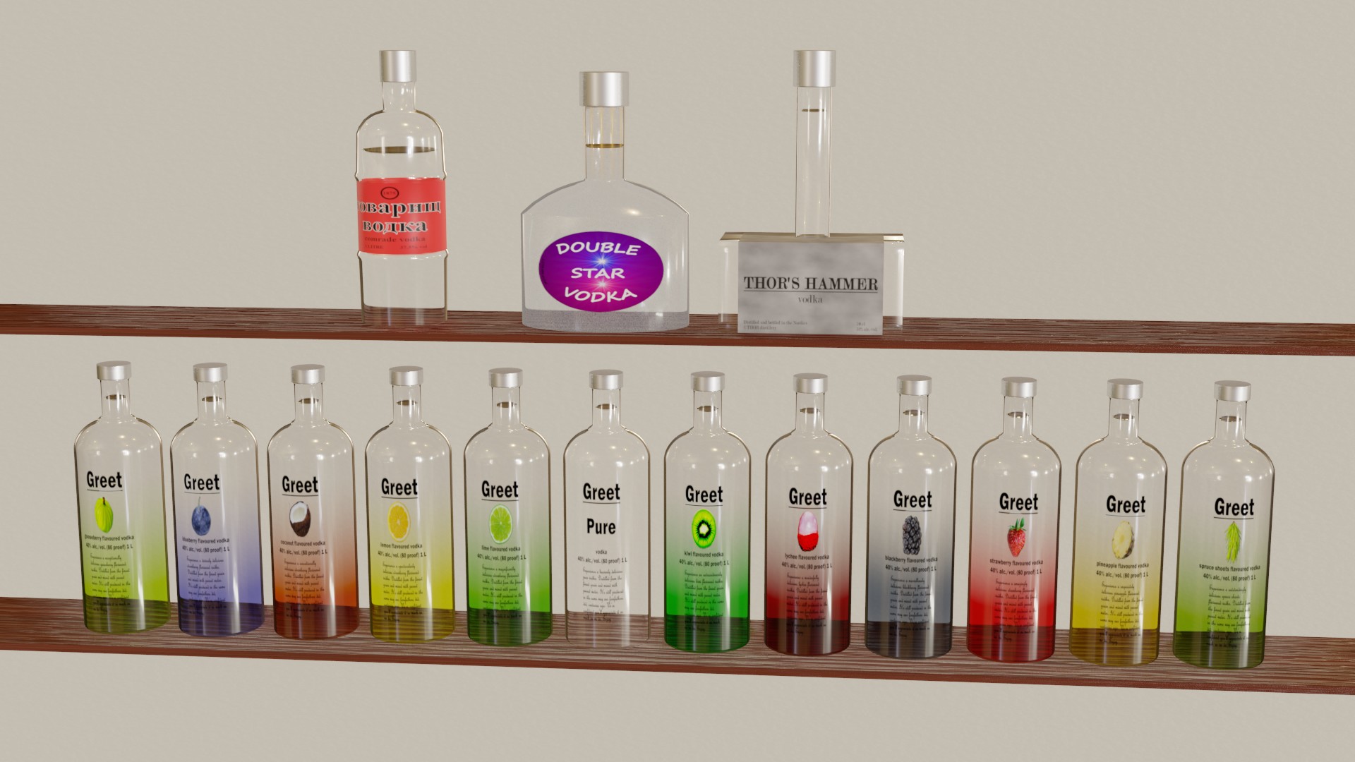 Alcohol bottles preview image 6