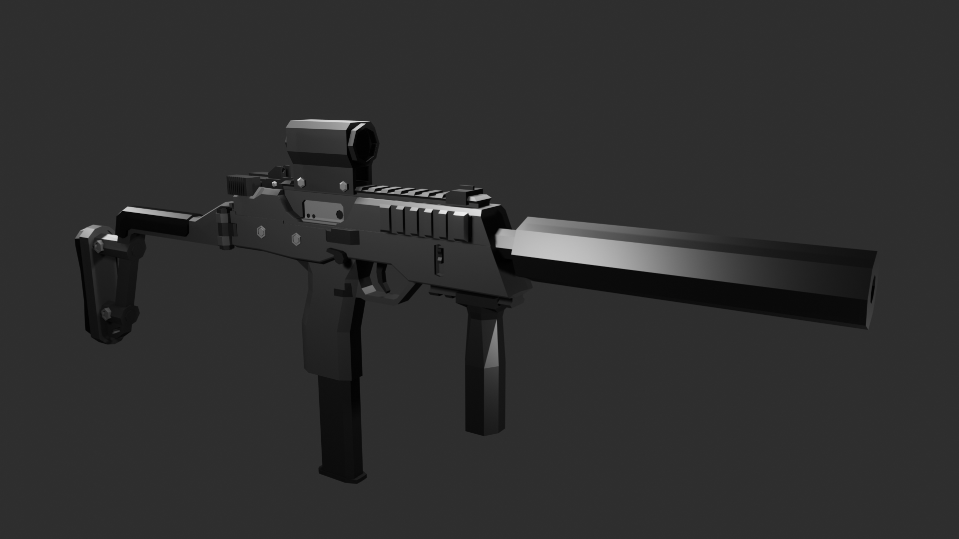 Low Poly MP9 Modified preview image 1