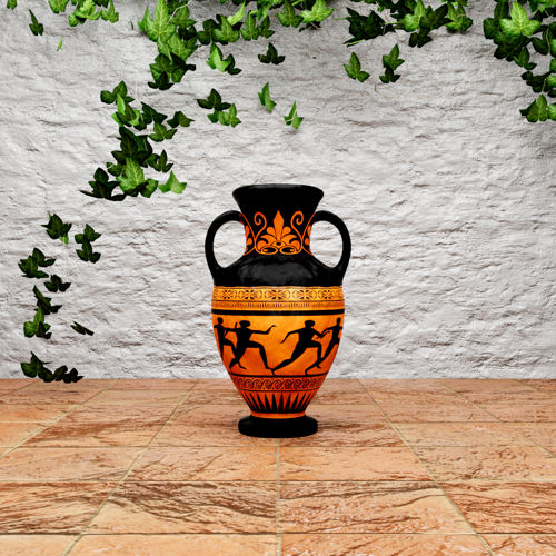 Greek Vase on Patio preview image