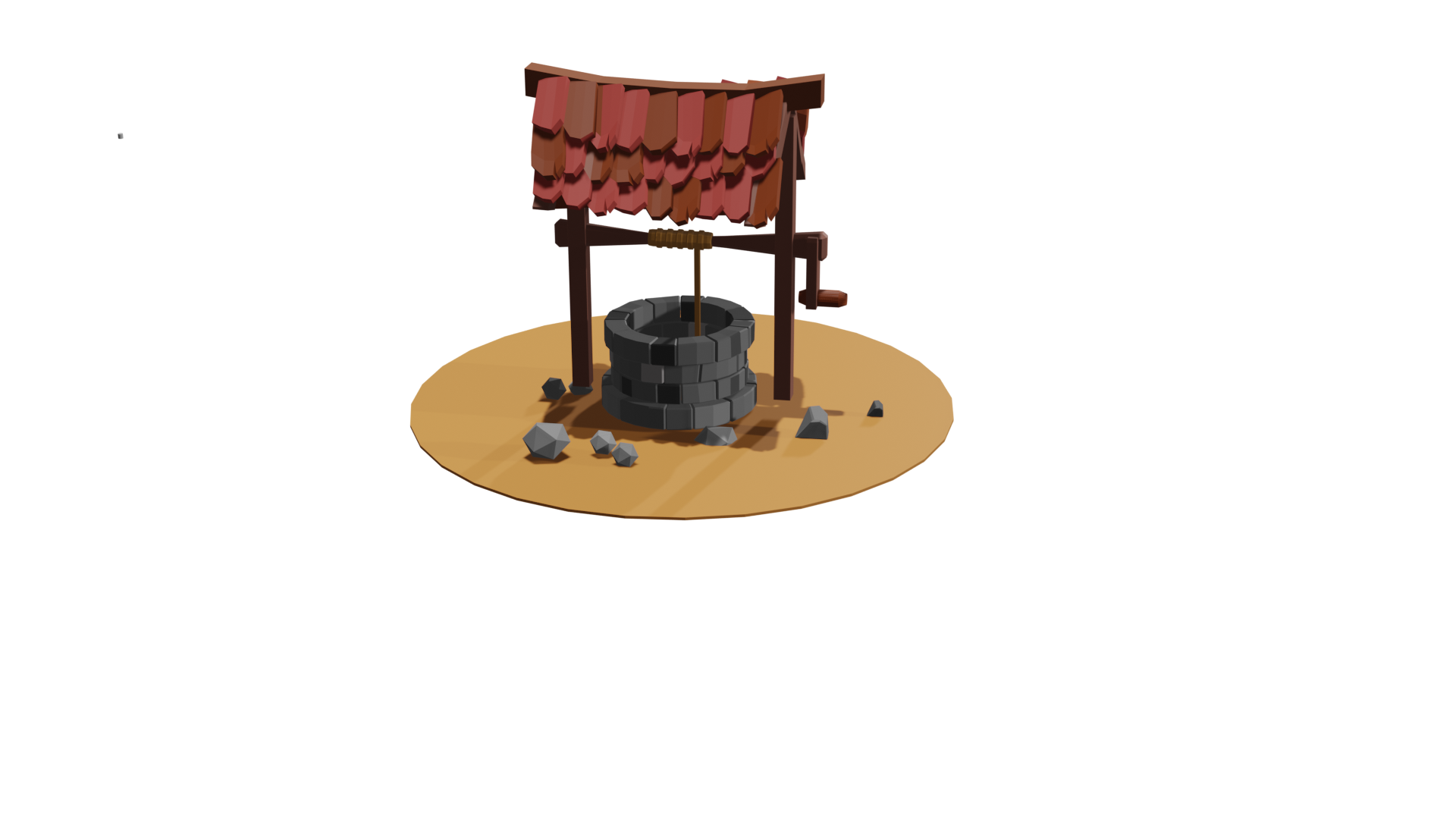 Low poly Well preview image 1