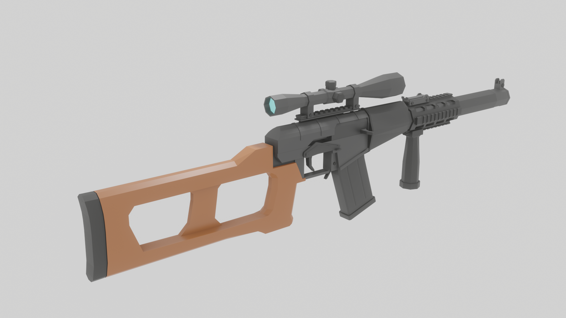 Low Poly VSS Vintorez Custom preview image 2