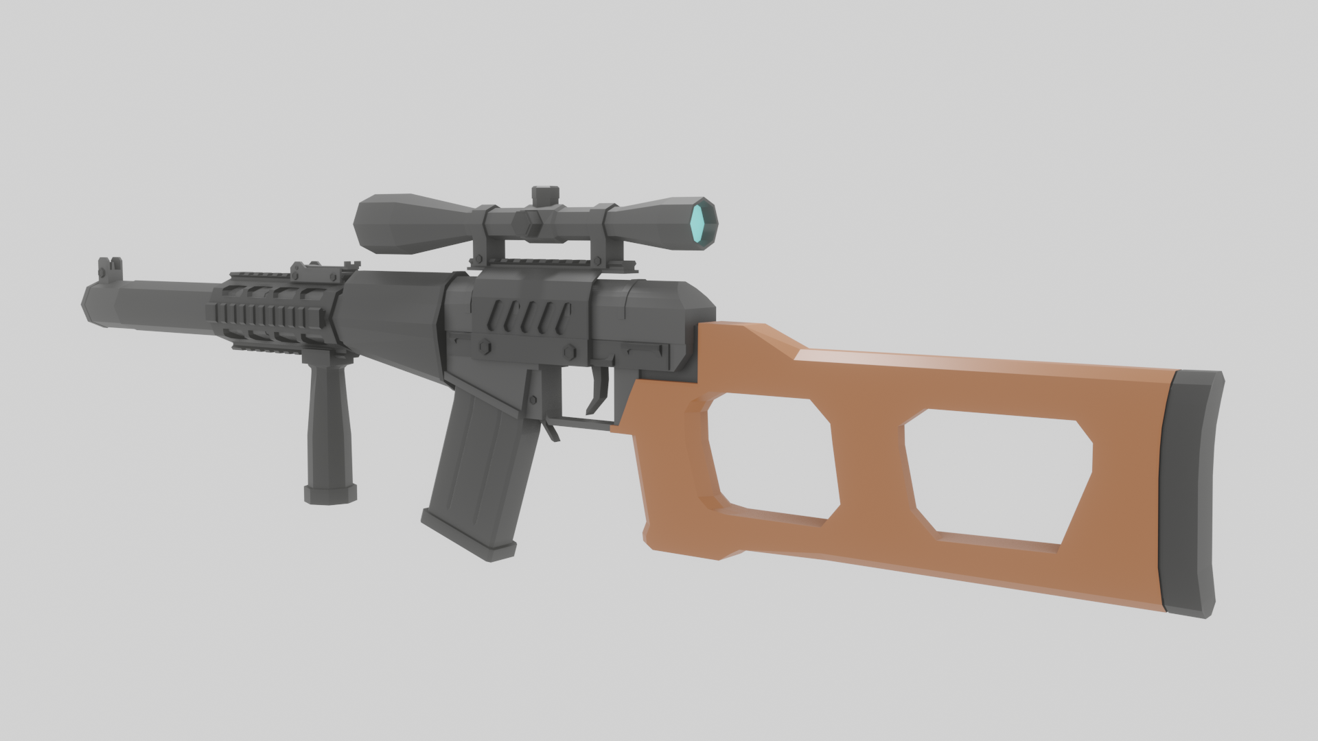 Low Poly VSS Vintorez Custom preview image 4