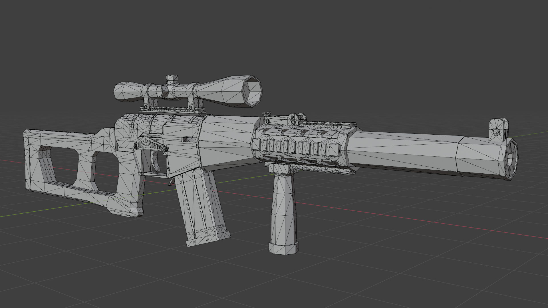 Low Poly VSS Vintorez Custom preview image 9