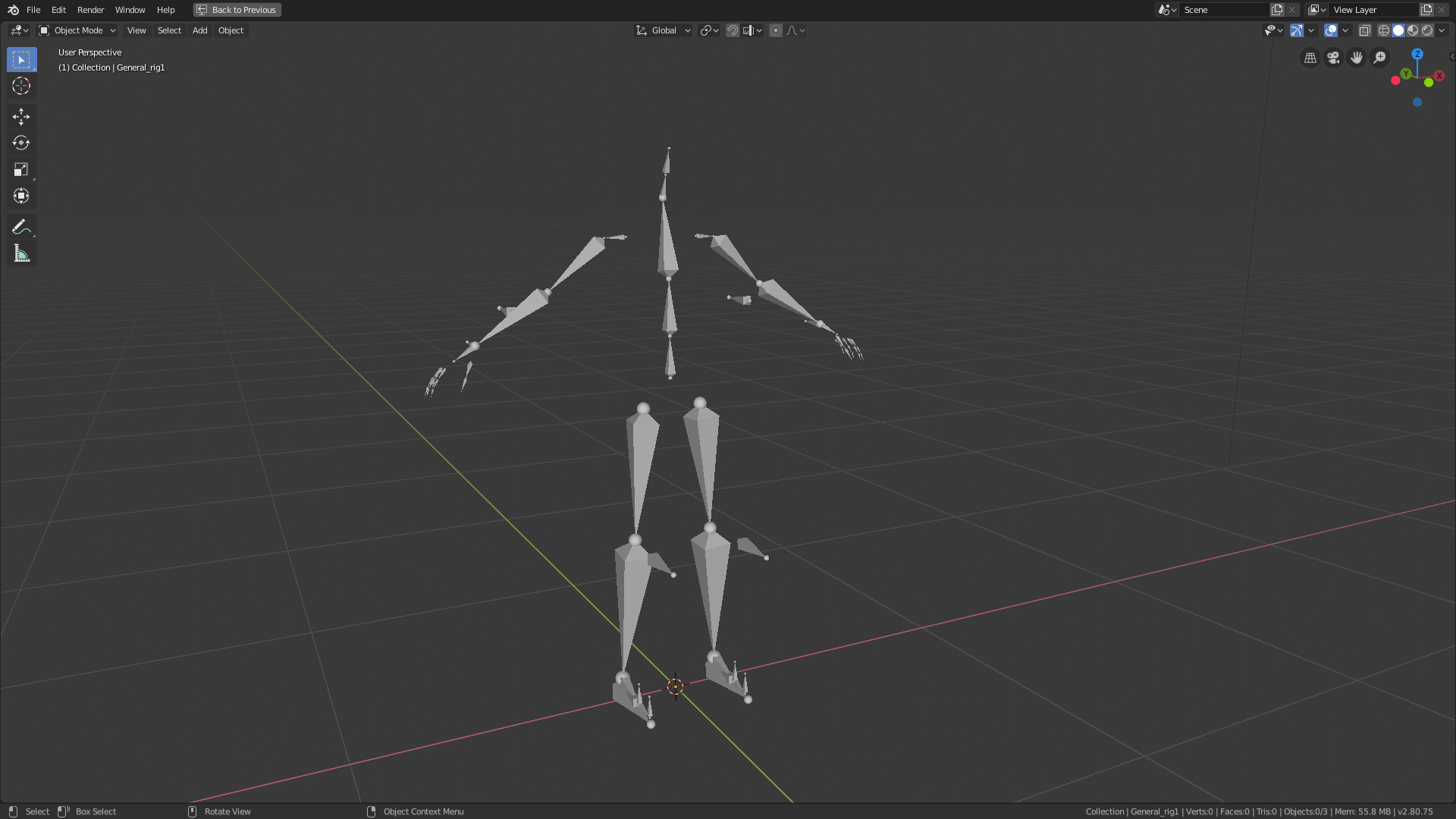 Inverse Kinematics Human Rig preview image 1