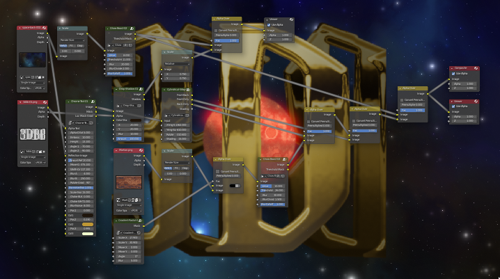 Compositor Nodes 3dbb Chrome-Text, Cylindrical-Wrap preview image