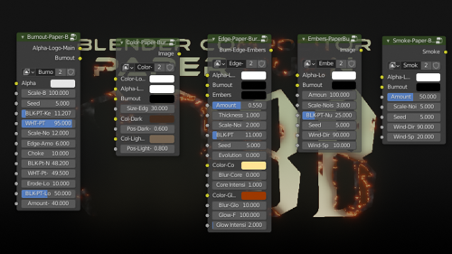 Compositor Nodes 3dbb Paper-Burn preview image