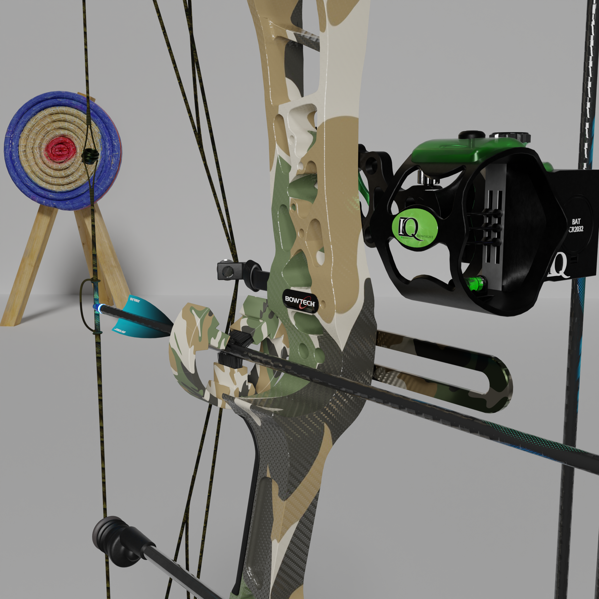 Blender model - Compound bow Bowtech Guardian. v.1.2 preview image 4