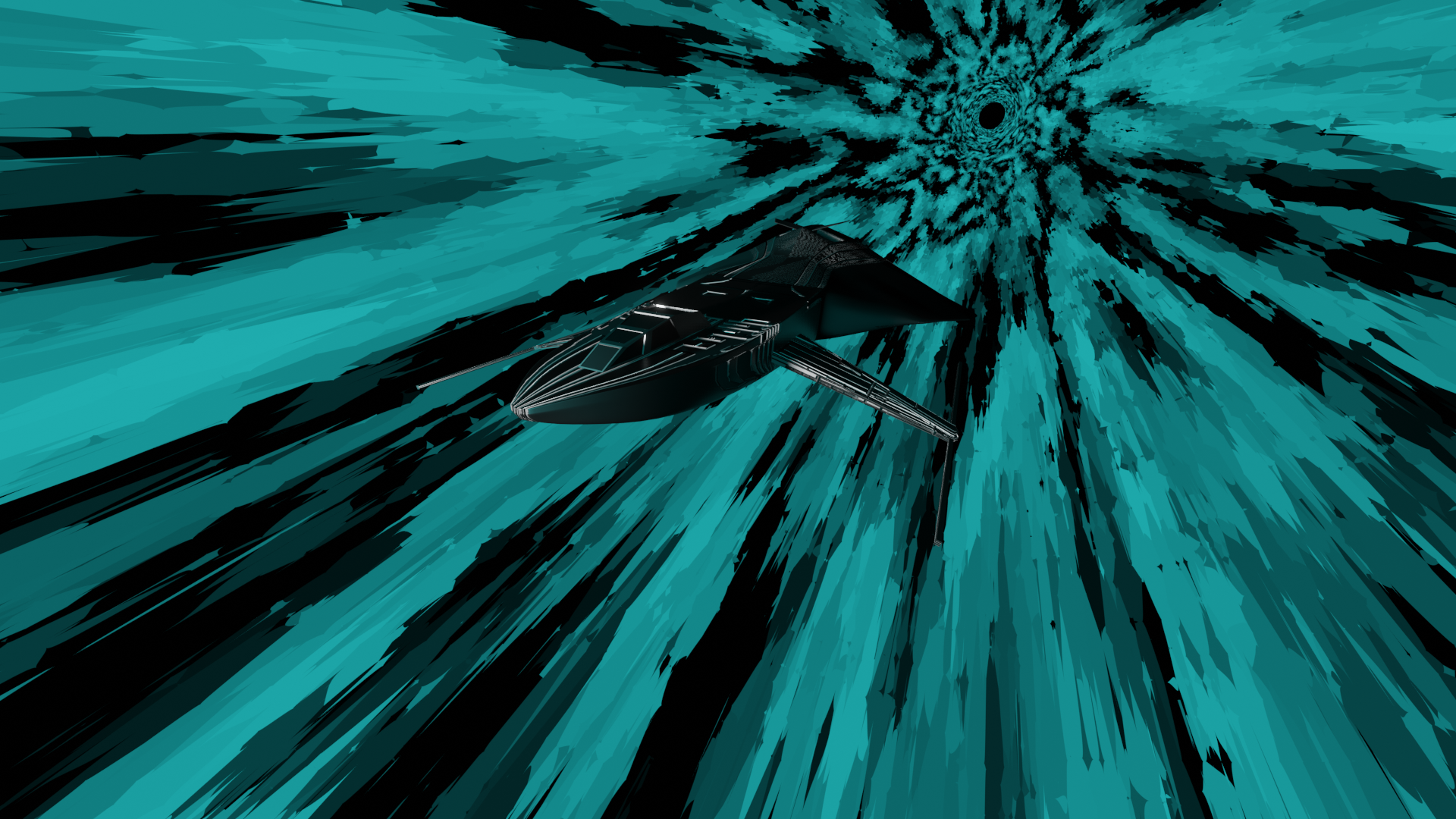 spaceship warp scene preview image 2