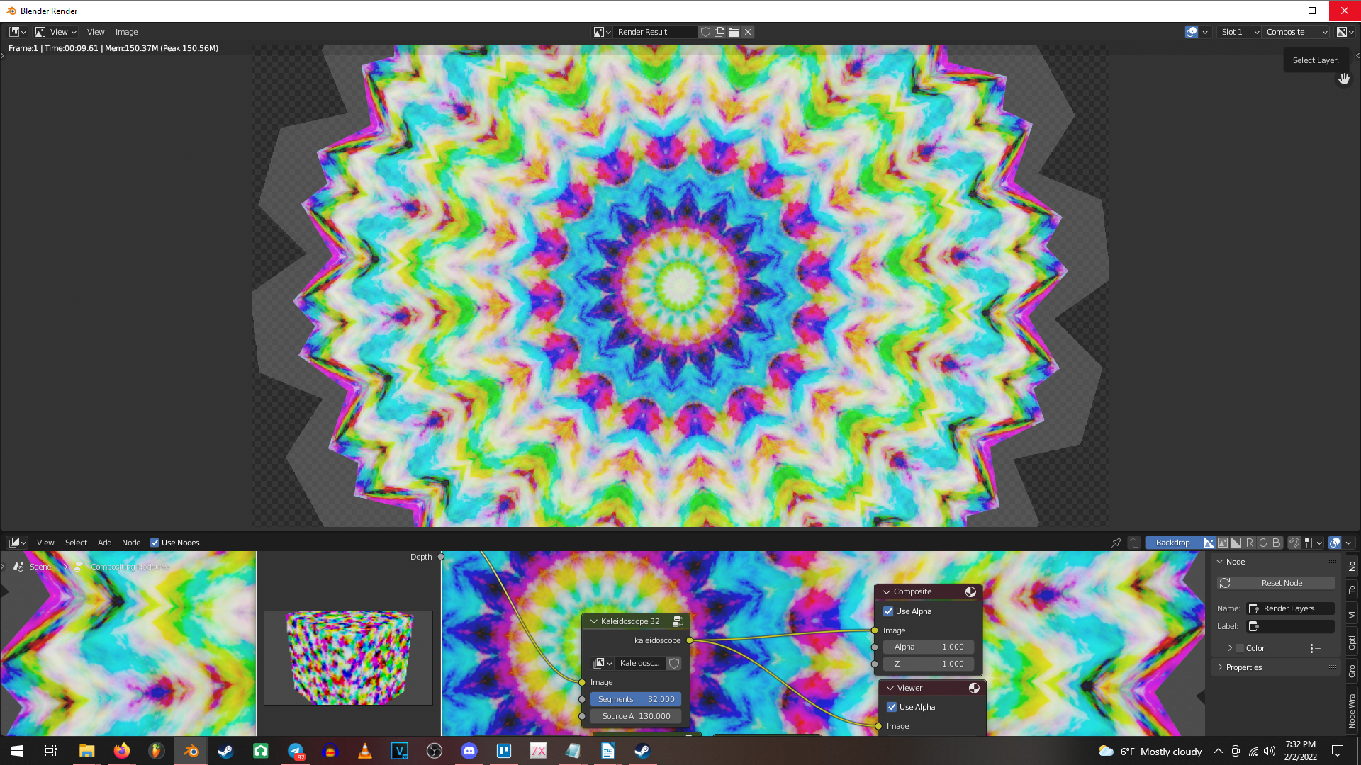 Blender 3 Kaleidoscope Node Group preview image 2