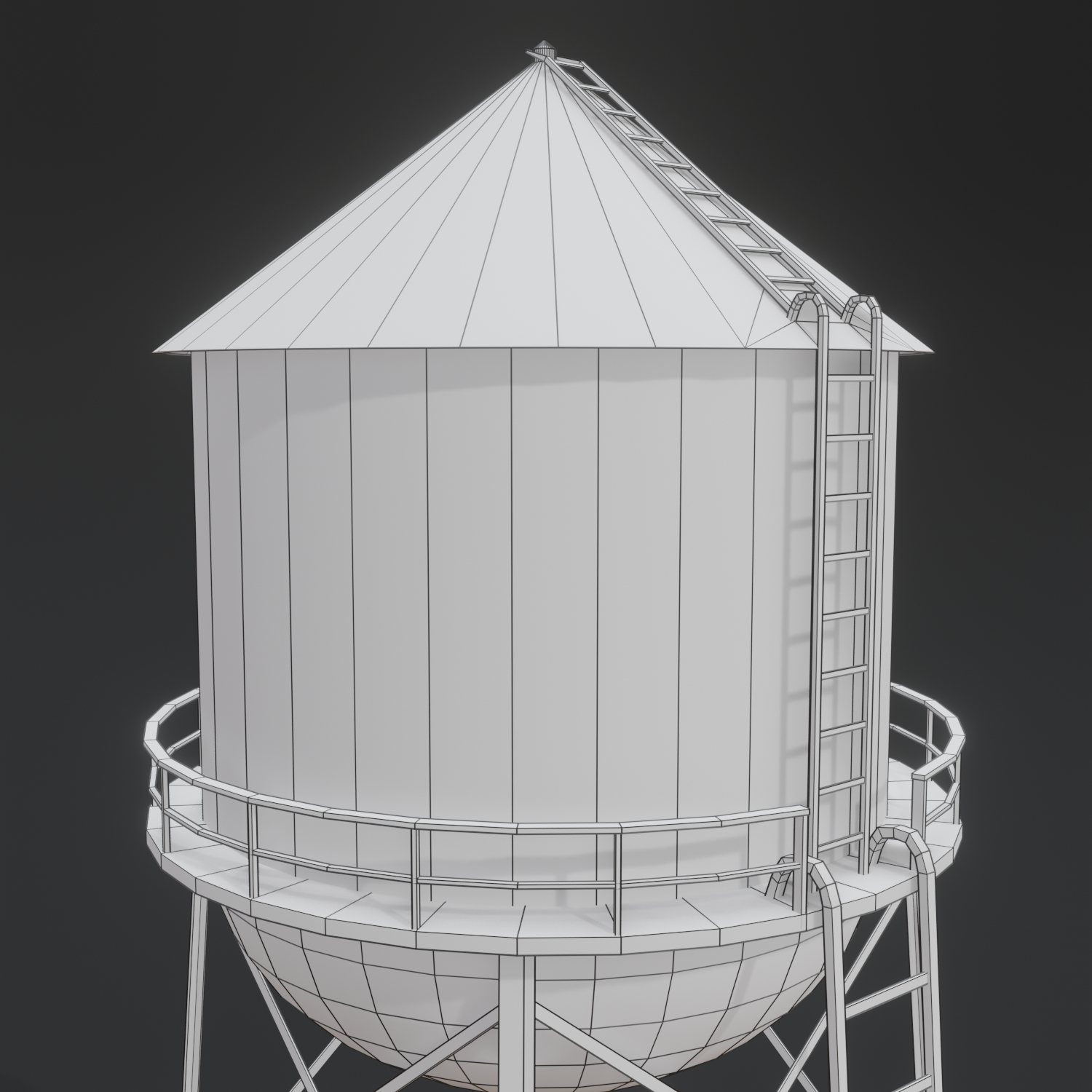 Abandoend water tower PBR preview image 7