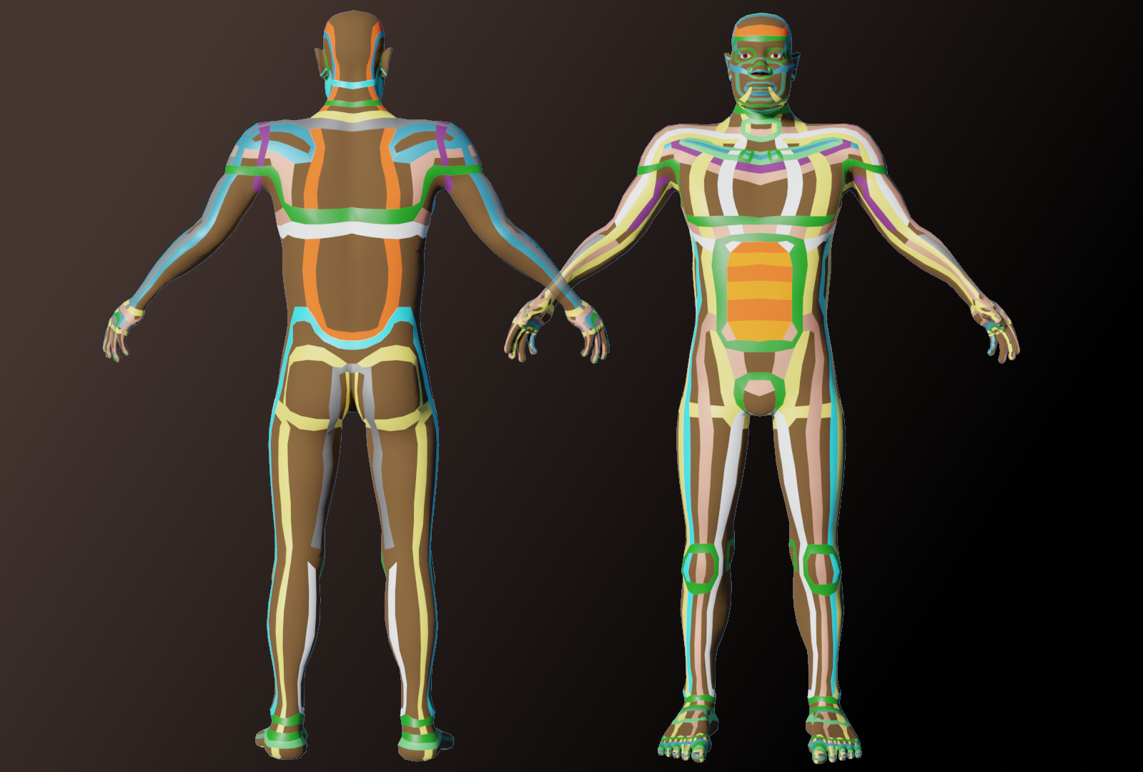 Base mesh with highlights preview image 1