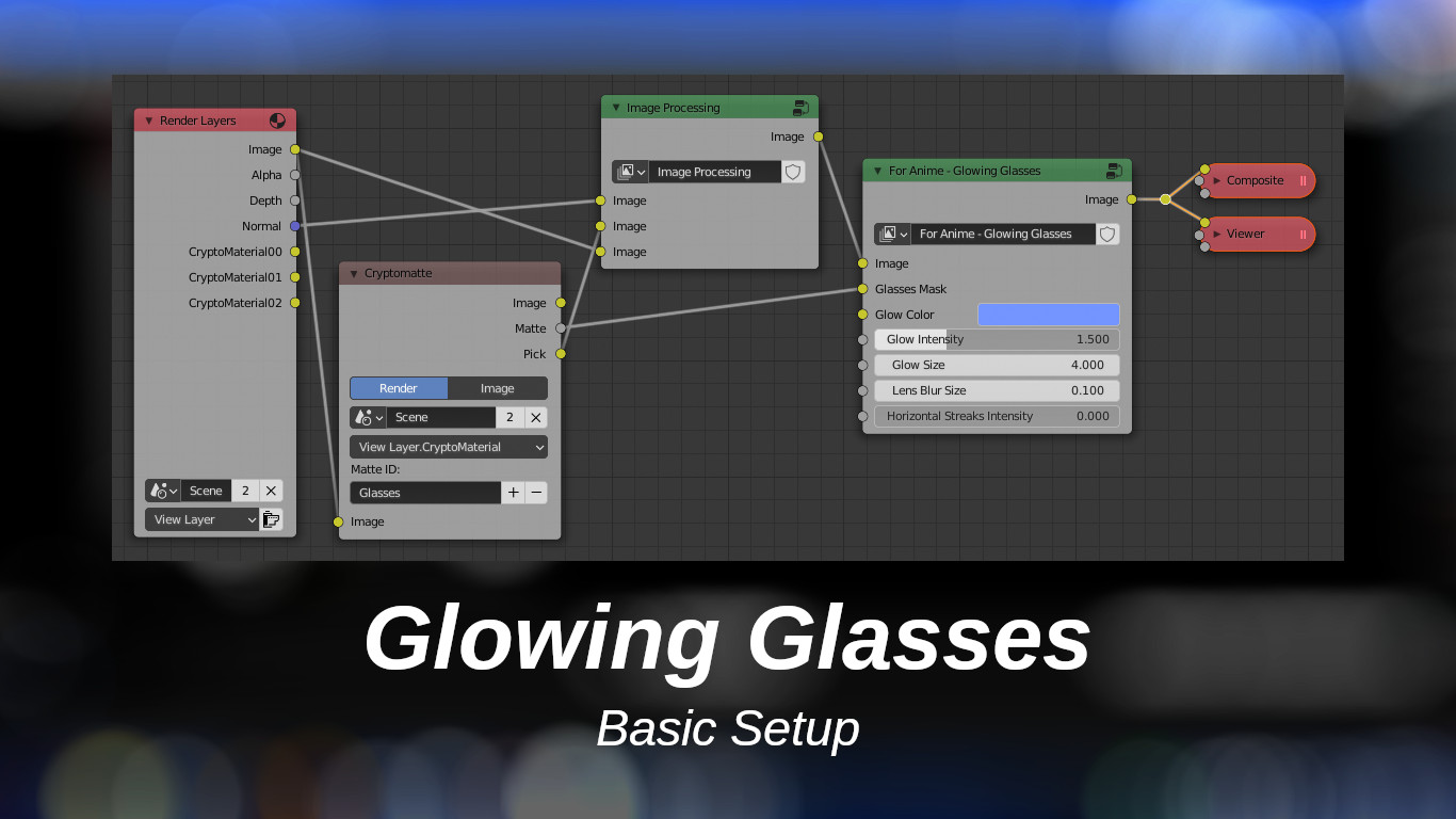 For Anime - Glowing Glasses preview image 2