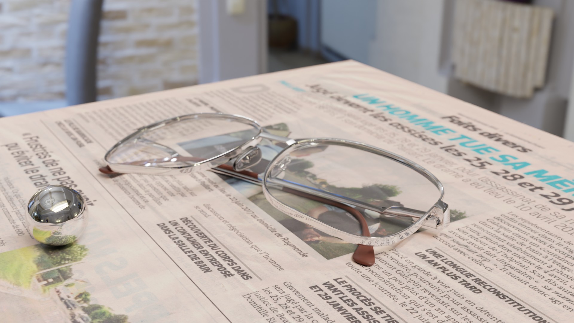 Steel-framed glasses preview image 2