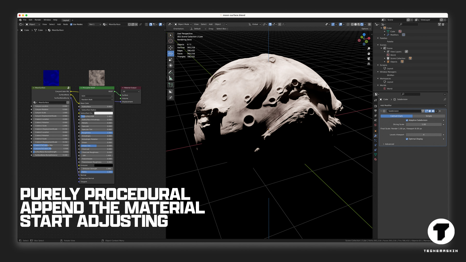 Moon Surface - Procedural Shader preview image 3
