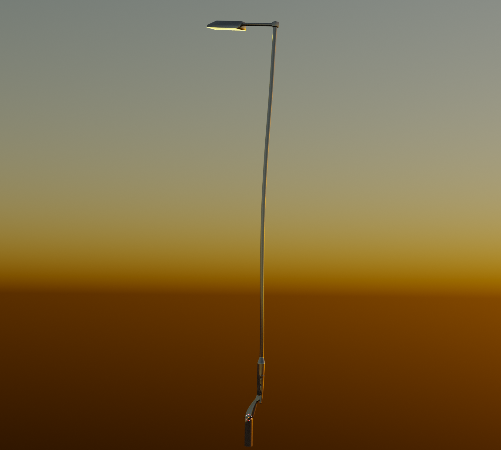 Urban lamp post - low speed impact (minus car) preview image 1