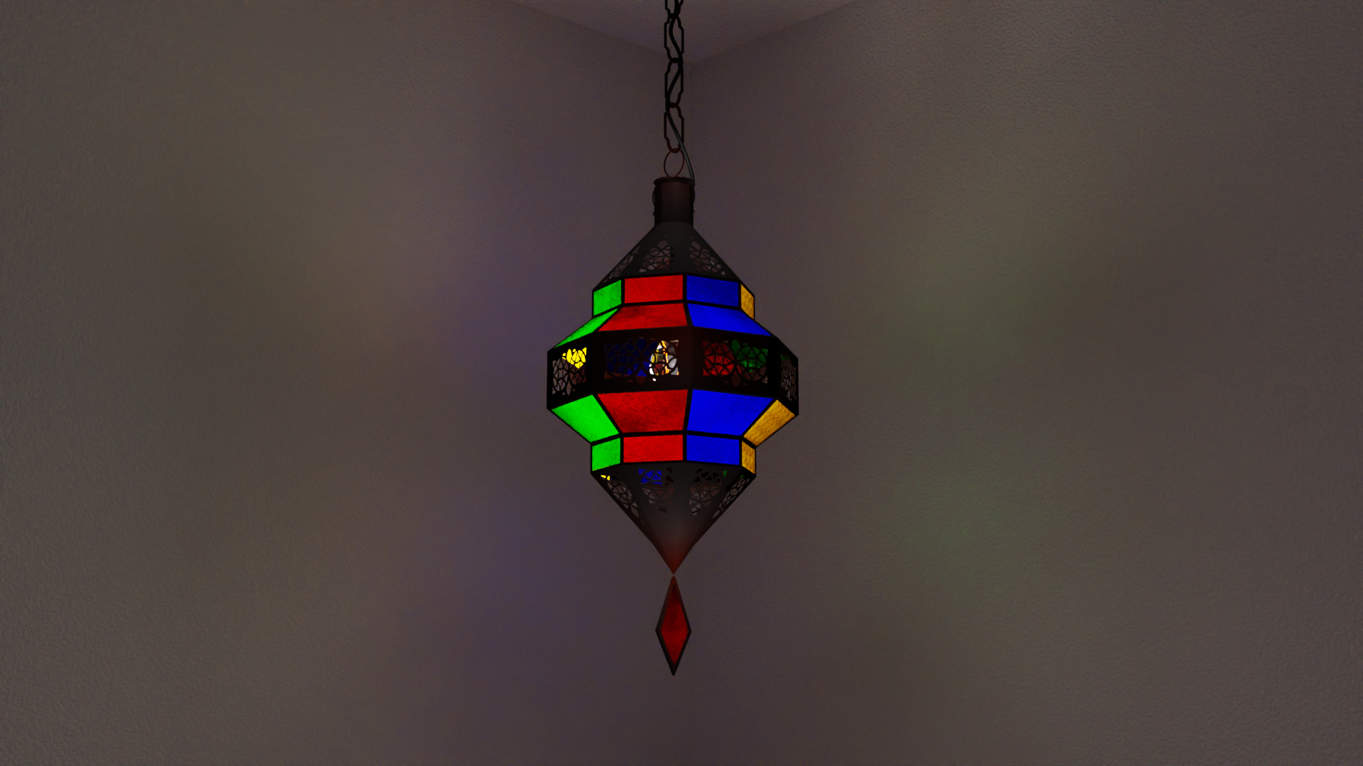 Old Oriental Ceiling Lamp preview image 1