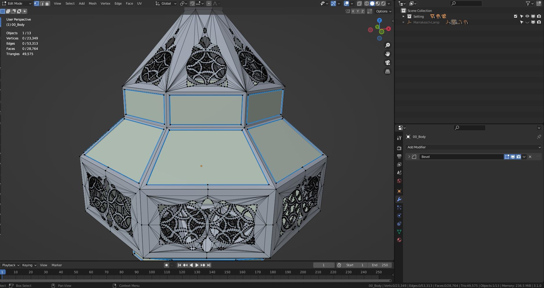 Old Oriental Ceiling Lamp preview image 3