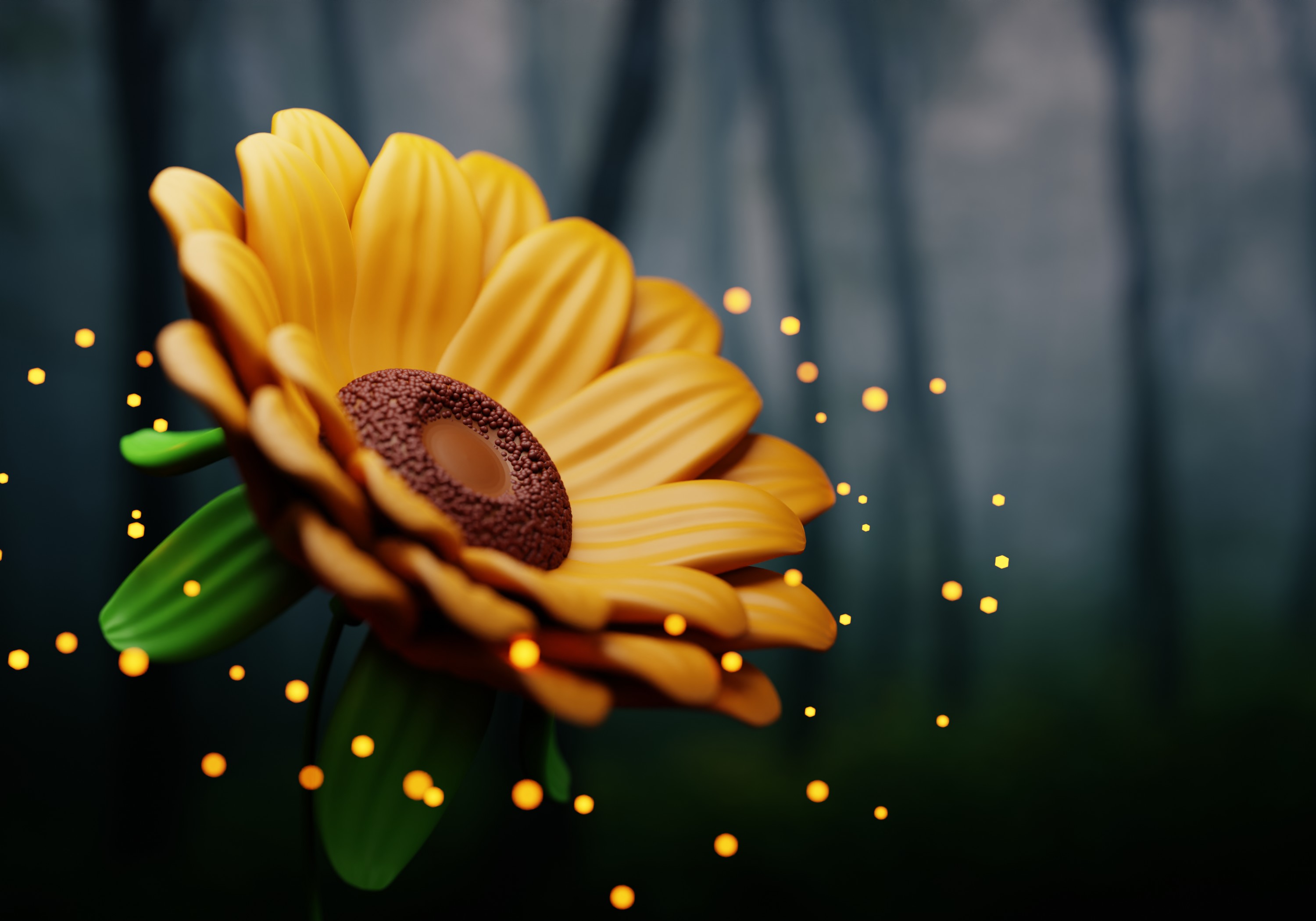 Flower Close up Geo Nodes preview image 1