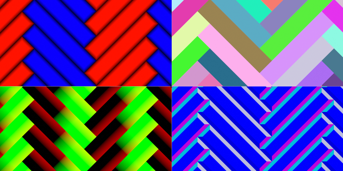 Blend Swap Procedural Herringbone Tiles