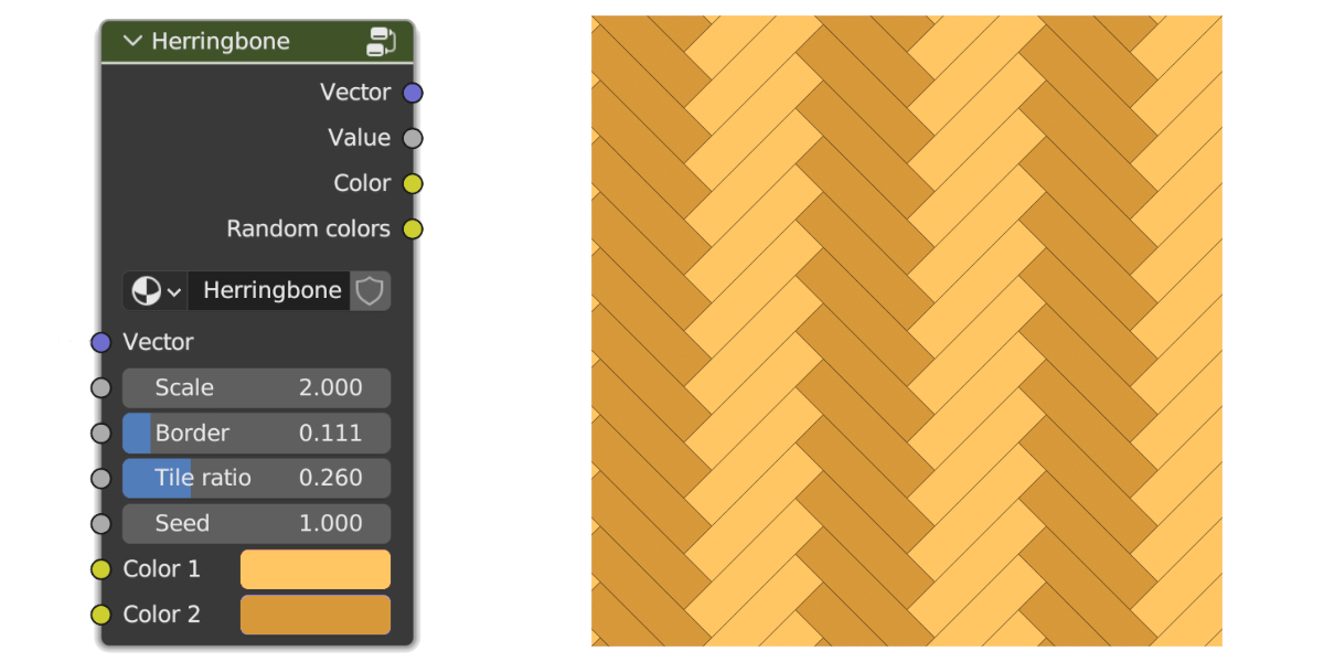 Procedural Herringbone Tiles preview image 2