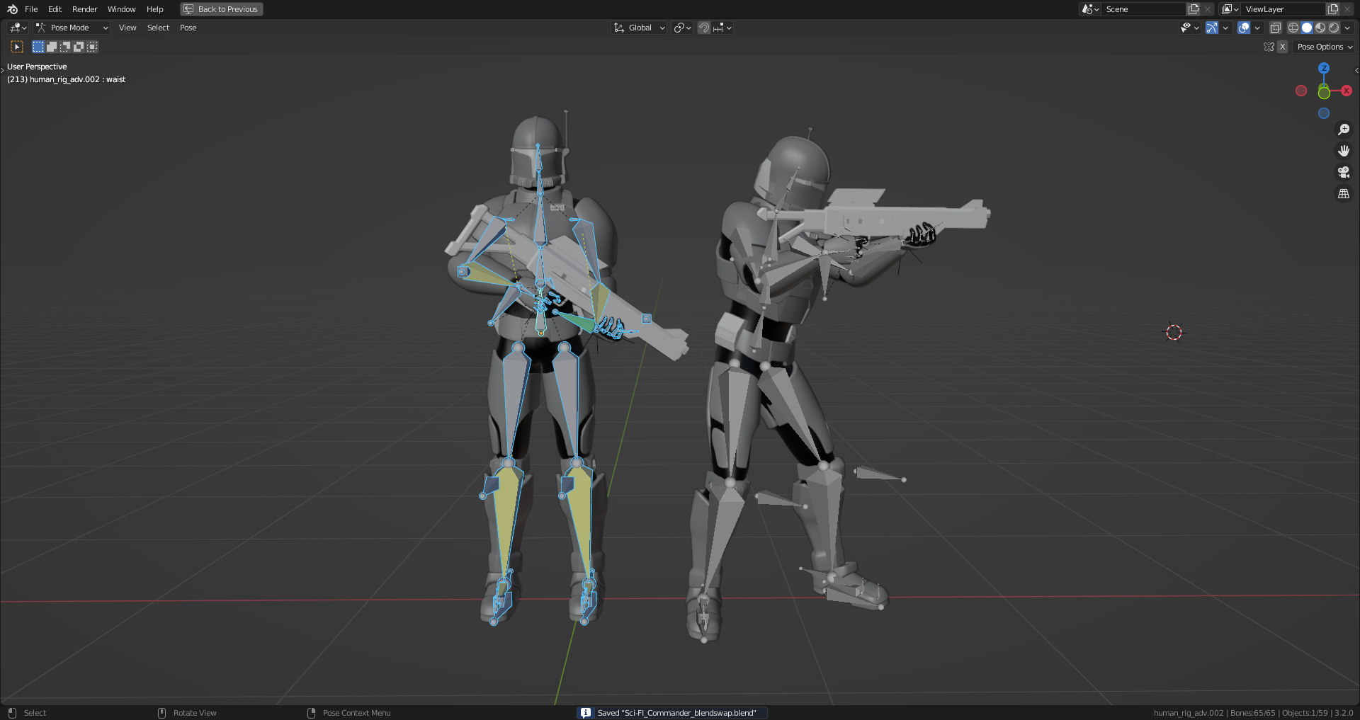 Sci-Fi Commander | Animation-Ready preview image 5
