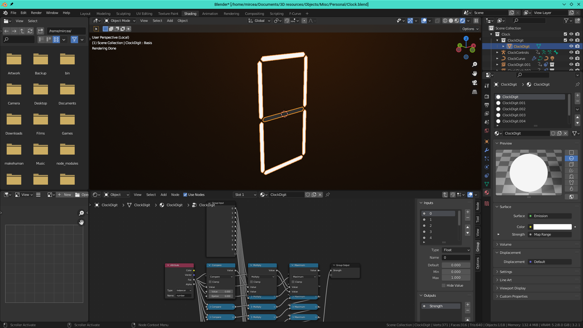 Animated digital clock preview image 4