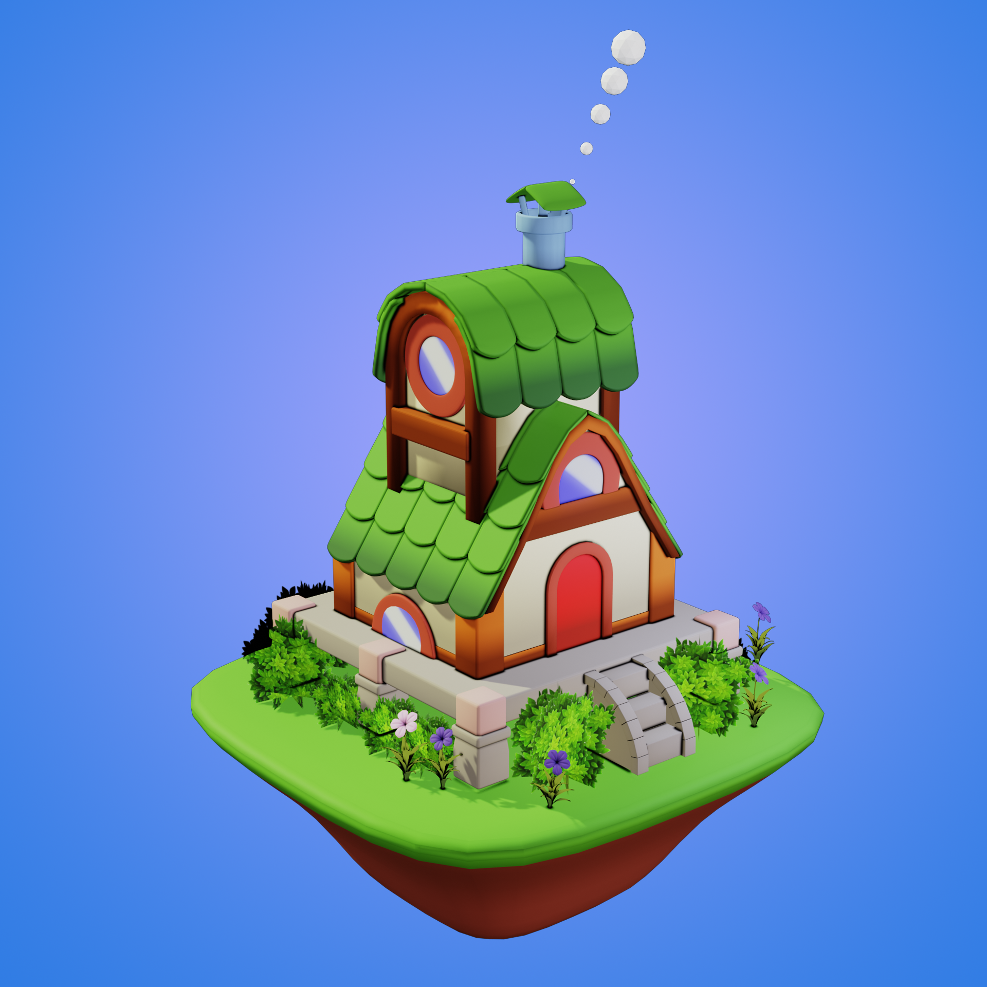 Stylized Gibs House preview image 1