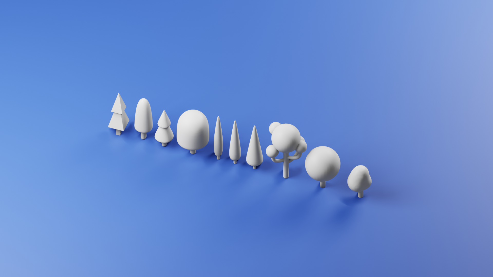 Simple trees collection preview image 1