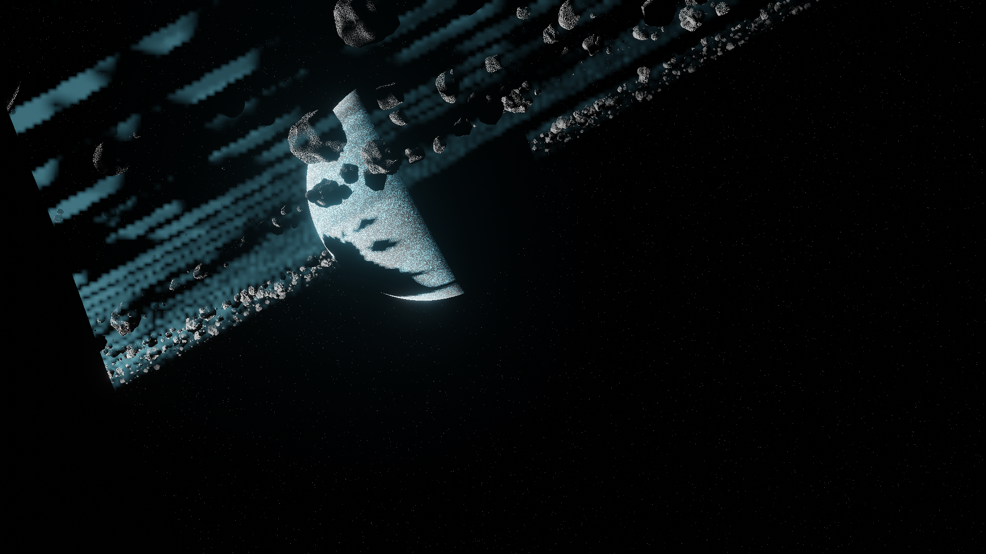 Space Planet With Asteroid preview image 5