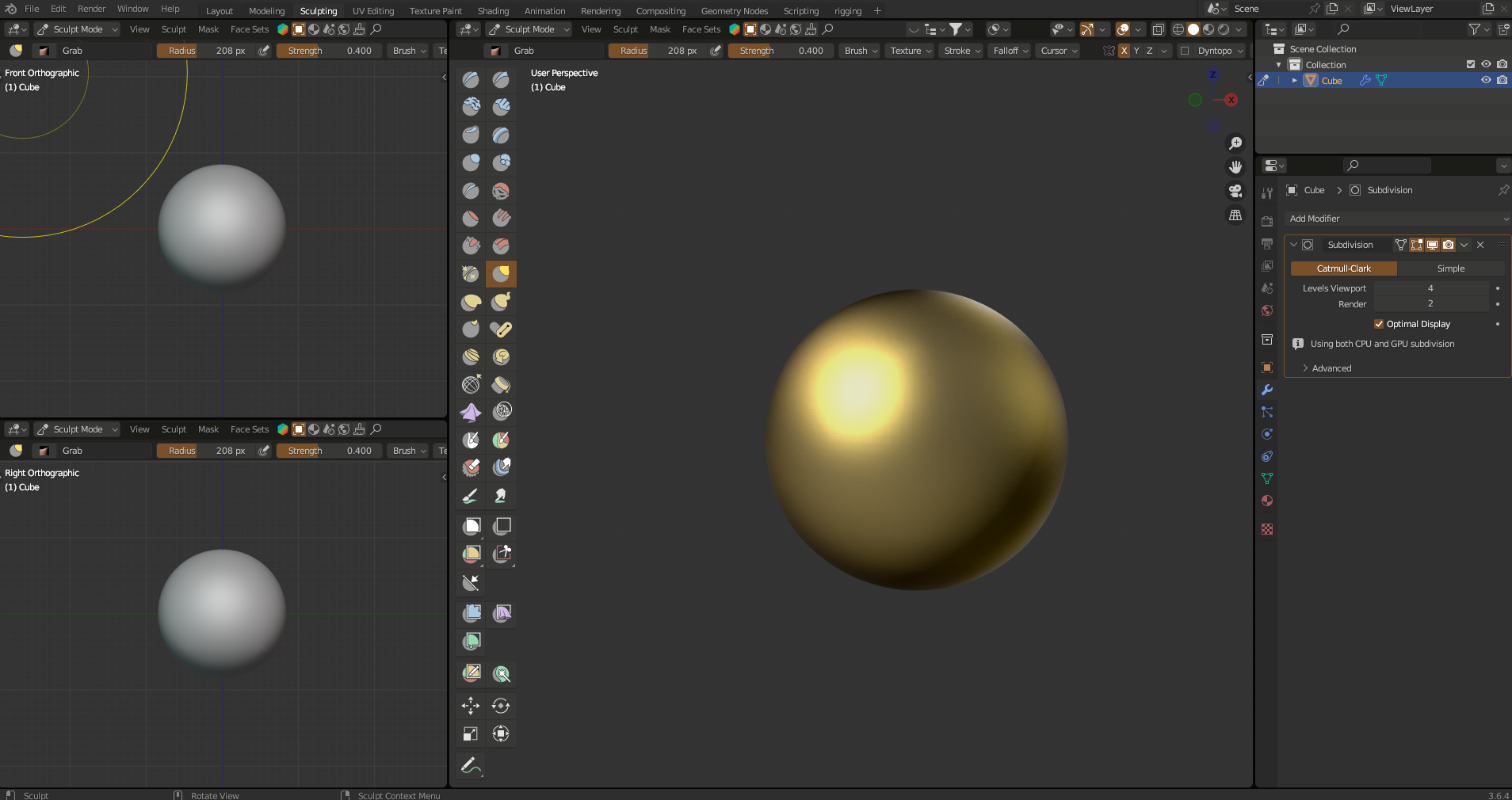 Blend Swap Zbrush like theme blender 3.4
