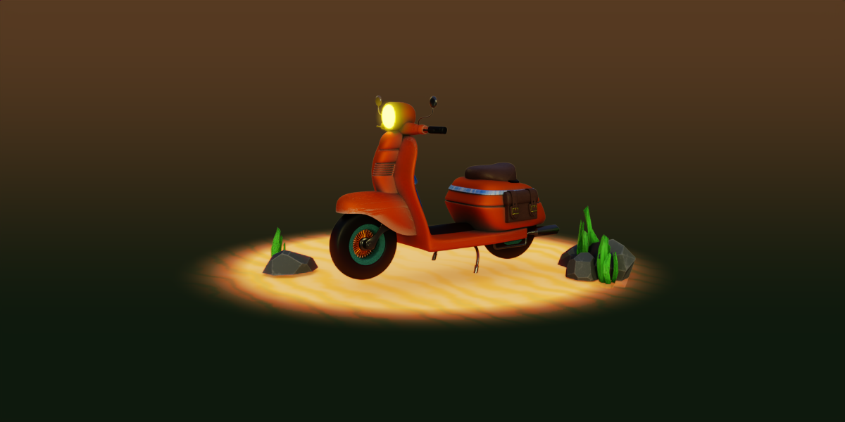 Low Poly Scooter preview image 1