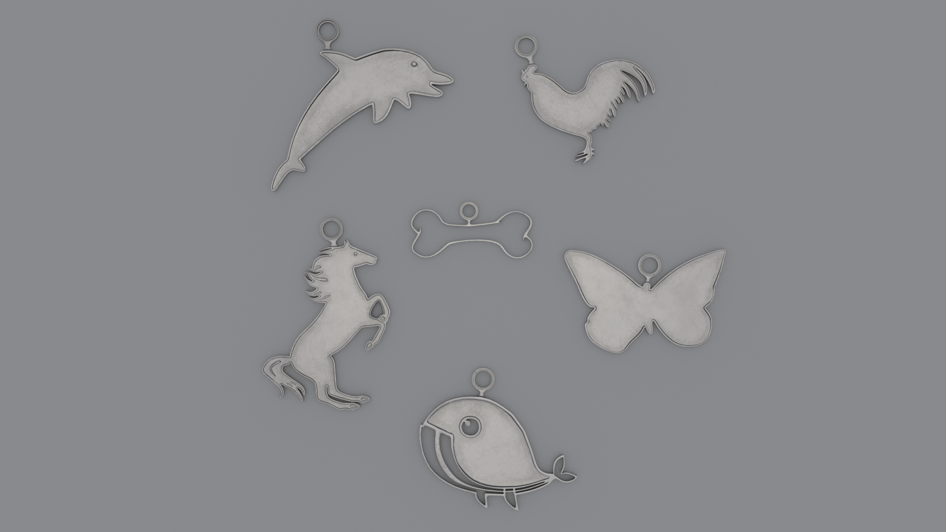 Cute - Printable 3D Pendants preview image 1