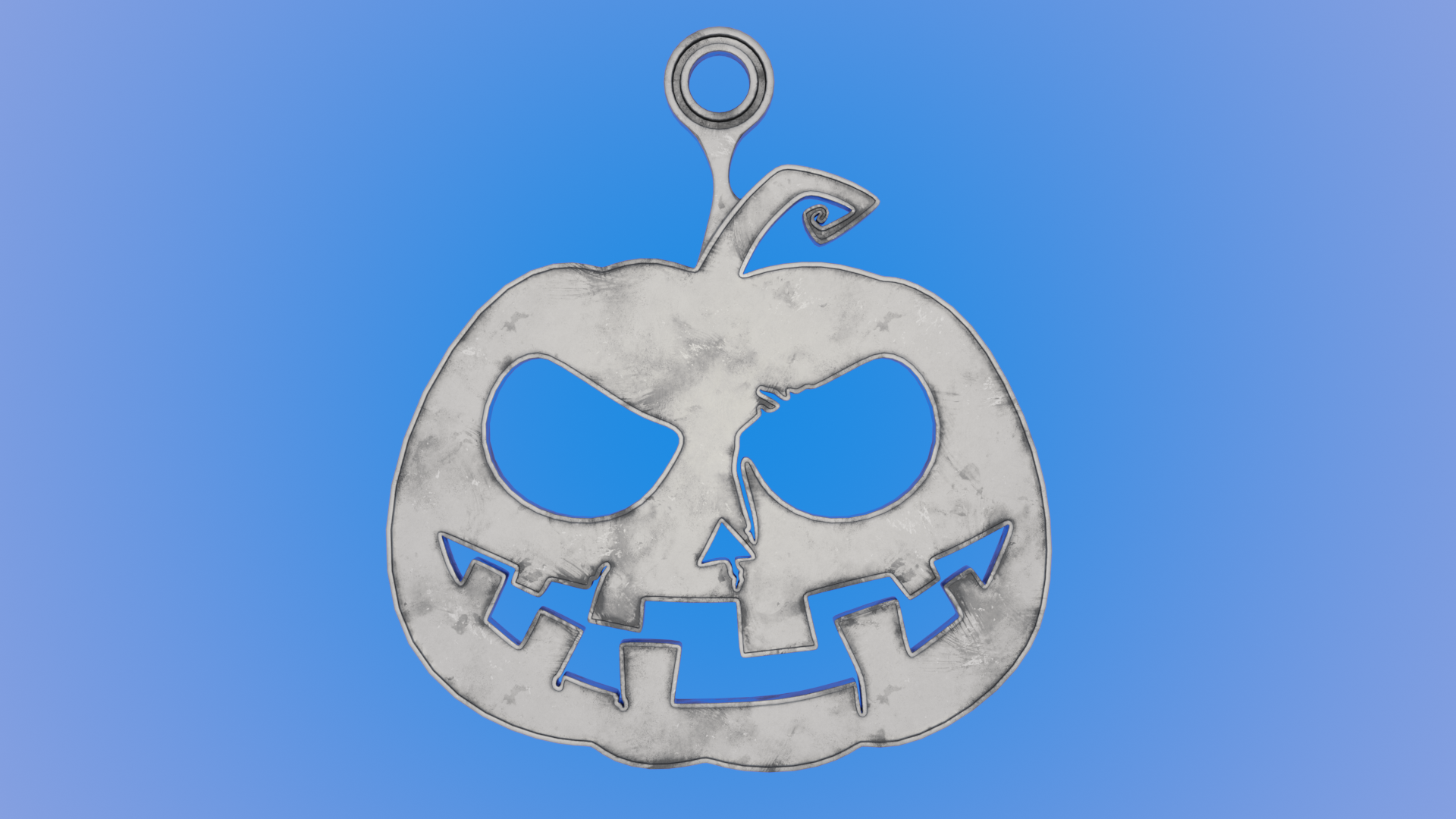 Mad Pumpkin - Printable 3D Pendant preview image 1
