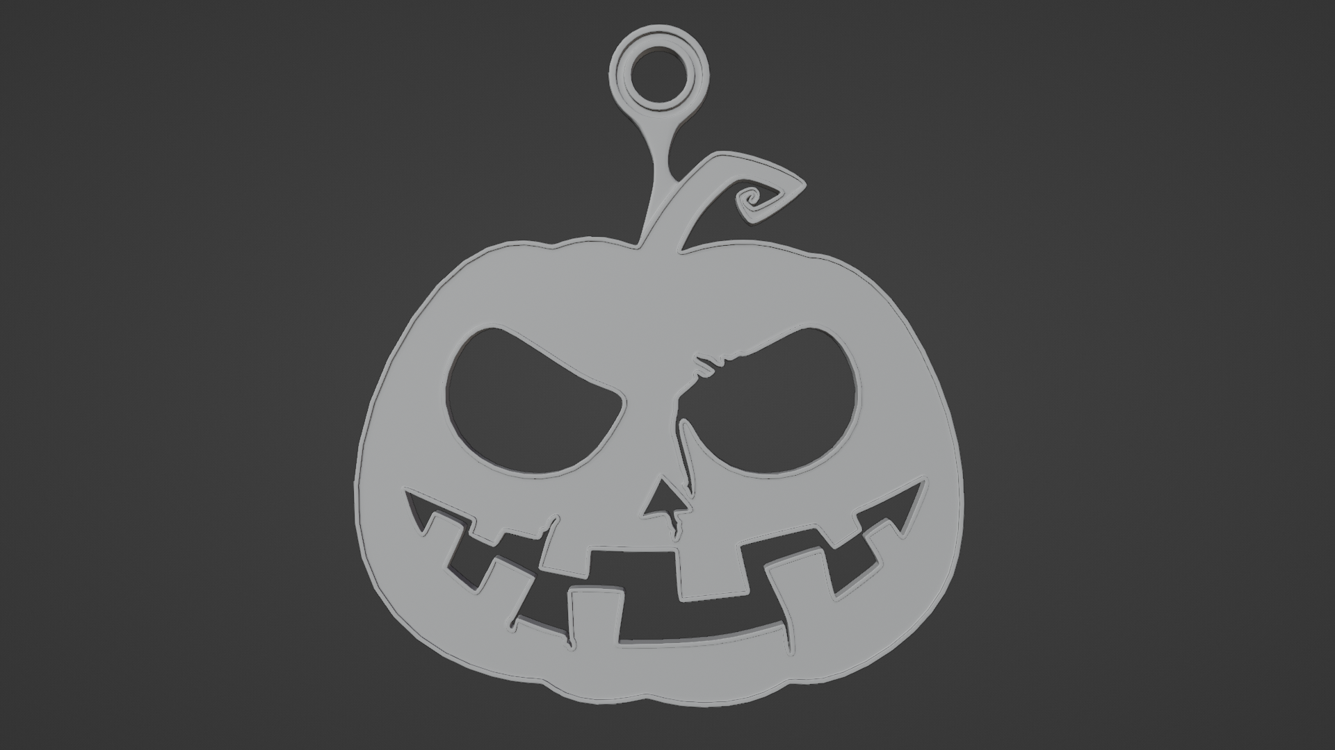 Mad Pumpkin - Printable 3D Pendant preview image 5